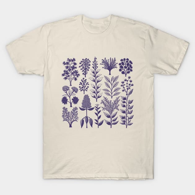 Botanical Silhouette Collection T-Shirt by TeeTopiaNovelty